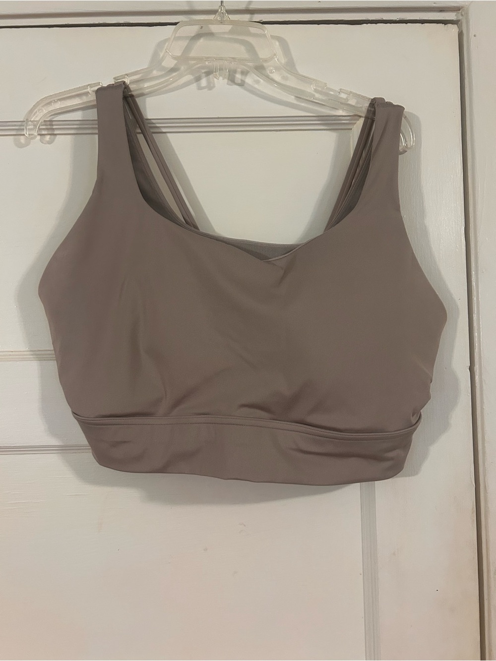 Avia Taupe Wireless Scoop Neck Sports Bralette